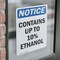 Signmission Contains Up To 10% Ethanol, 7 in W x Rectangle, Vinyl Decal OS-2PACK-NS-D-710-V-10806 - alternate 5